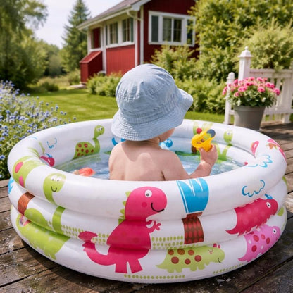 Plaskpool för barn med mjuk uppblåsbar botten
