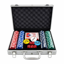 Pokerset med marker och aluminiumväska