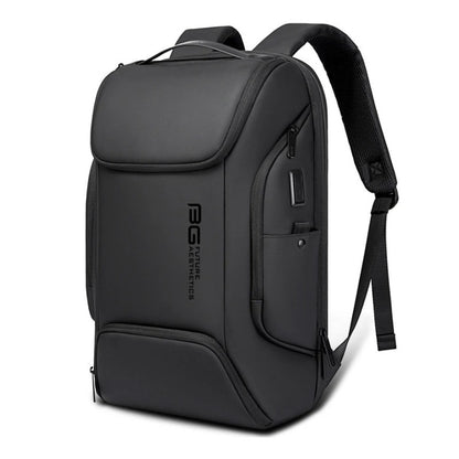 Premium reseryggsäck med laptopfack och USB-port Svart