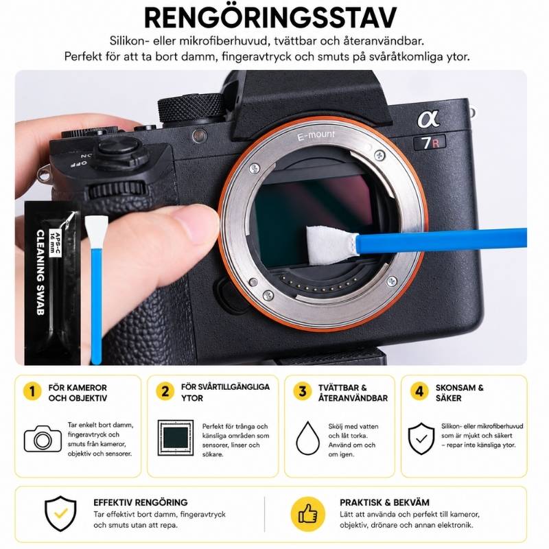 Rengöringskit för kamera och objektiv
