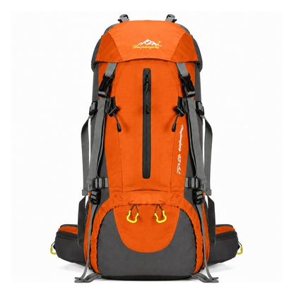 Ryggsäck 45+5 liter för vandring och friluftsliv Orange