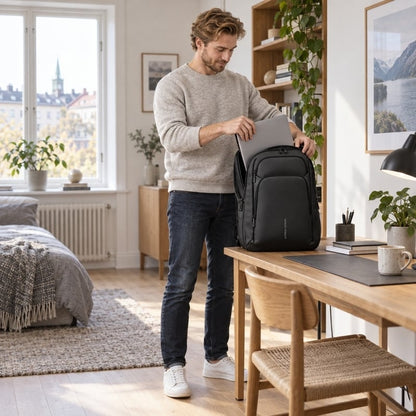 Ryggsäck i PVC-belagt oxfordtyg