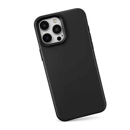 Silikonskal för iPhone med stötdämpande skydd Svart