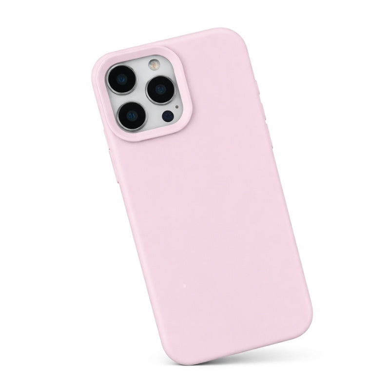Silikonskal för iPhone med stötdämpande skydd Ljusrosa