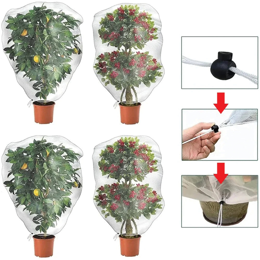 Skyddsnät för plantor och buskar utomhus