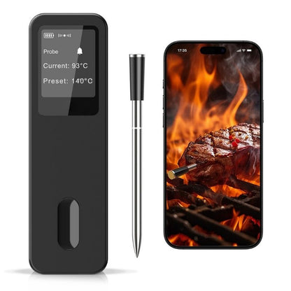 Smart grilltermometer med trådlös sond och app