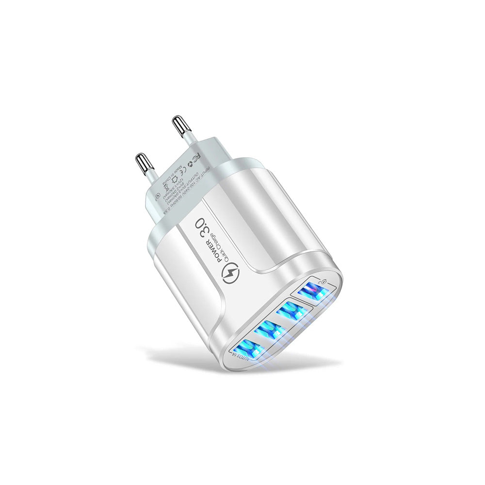USB-snabbladdare 4 uttag