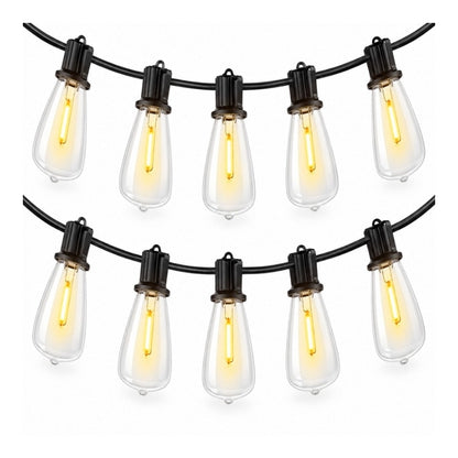 Solcellsdriven LED-ljusslinga 30 m