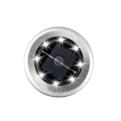 Solcellsdriven marklampa med varmt eller kallt ljus
