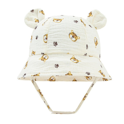 Solhatt för barn i mjuk bomull Tiger