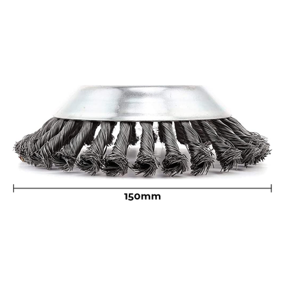 Grov trimmerstålborste 150 eller 200 mm