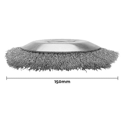 Tunn trimmerstålborste 150 eller 200 mm