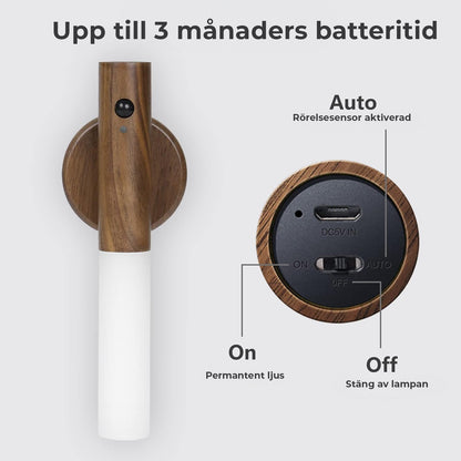 Portabel stavlampa med sensor
