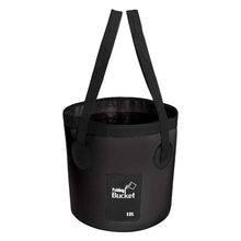 Hopfällbar hink 12 l Svart