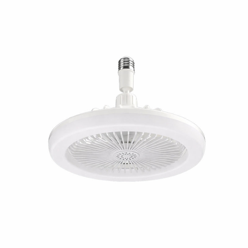 Takfläkt med led lampa och E27 sockel Vit