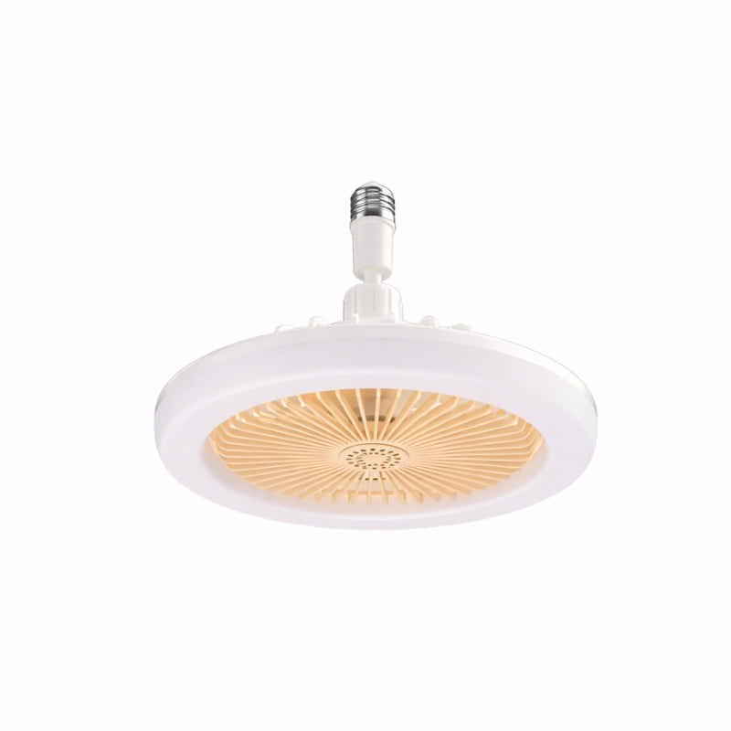 Takfläkt med led lampa och E27 sockel Beige