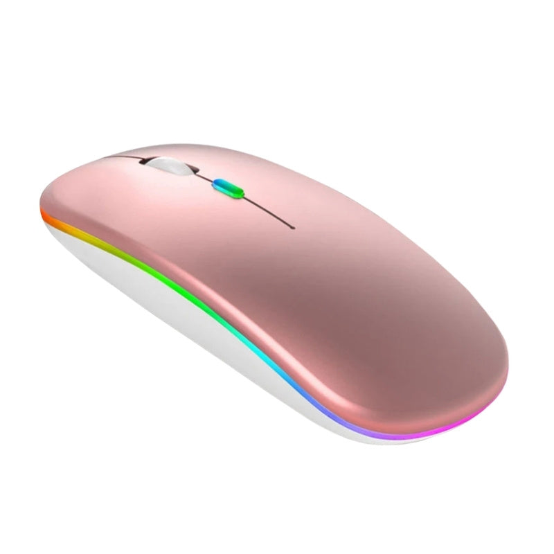 Trådlös datormus med slimmad design Rosé LED
