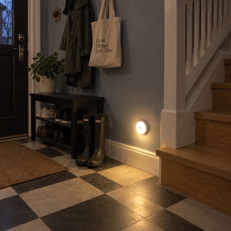 Trådlös ljuspuck med fjärrkontroll och USB-C