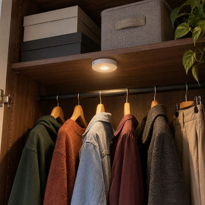 Trådlös ljuspuck med fjärrkontroll och USB-C