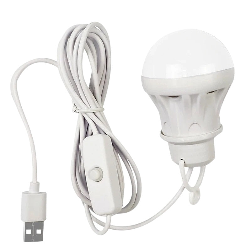 USB LED-lampa med sladd Med strömbrytare