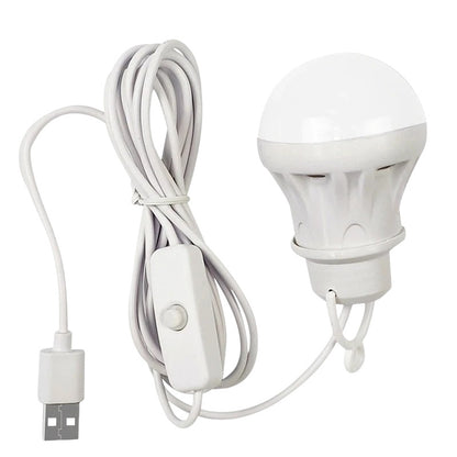 USB LED-lampa med sladd Med strömbrytare