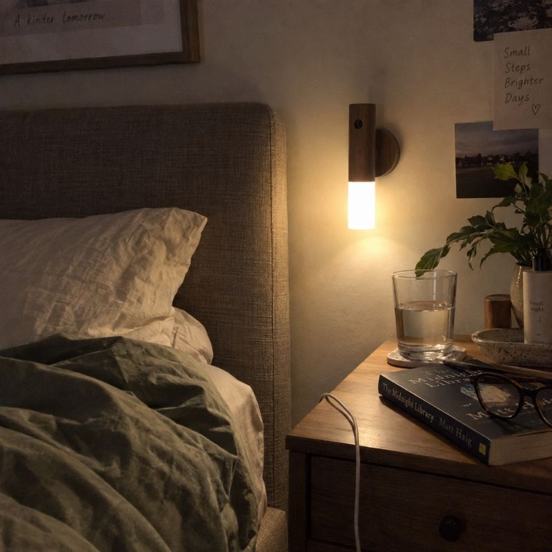 Portabel stavlampa med sensor
