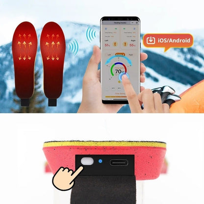 Uppladdningsbara värmesulor med appstyrning
