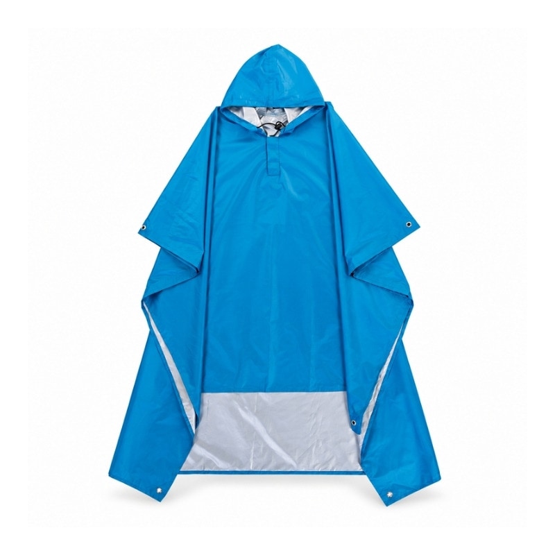Vattentät regnponcho med huva - bild 4