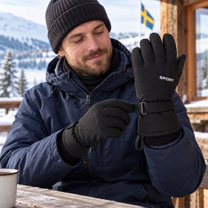 Vattentäta vinterhandskar med lång mudd