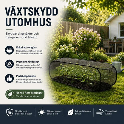 Växtskydd i nät för odling utomhus