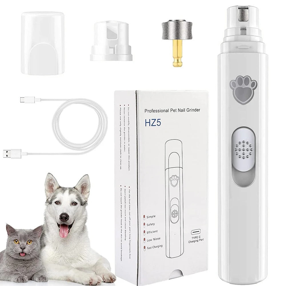 Smidig klotrimmer för hund och katt med tyst drift och jämn slipning.