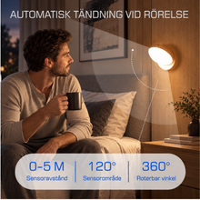 Uppladdningsbar nattlampa med sensor