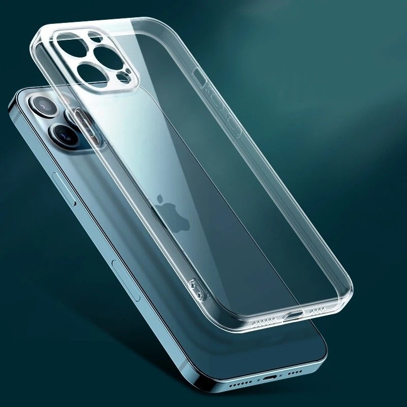 iPhone skal i transparent TPU design