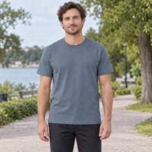 T-shirt i polyester med rund hals