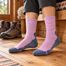 Varma stickade ullstrumpor