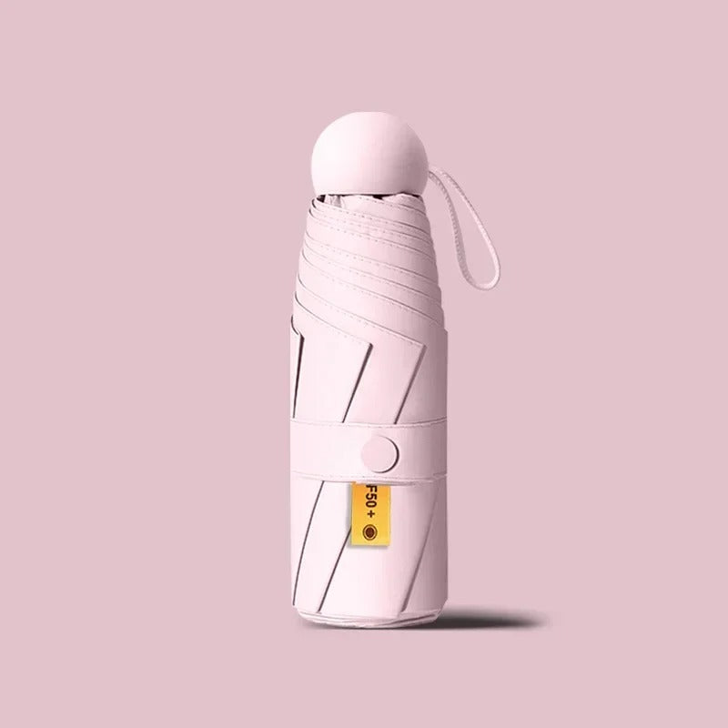 Mini paraply kompakt och hopfällbart Rosa