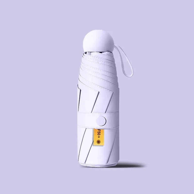 Mini paraply kompakt och hopfällbart Lila