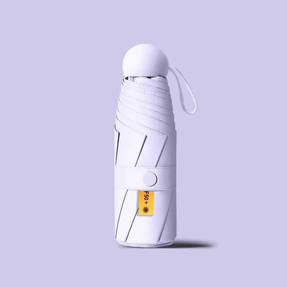 Mini paraply kompakt och hopfällbart Lila