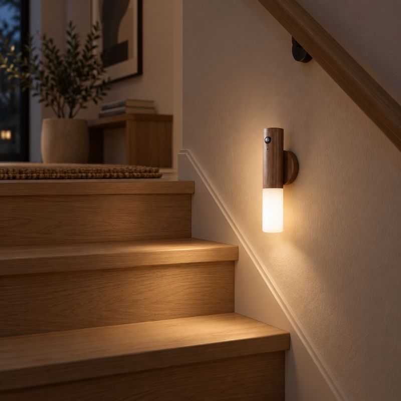 Portabel stavlampa med sensor
