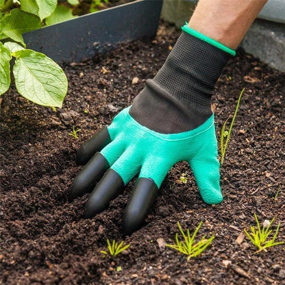 Trädgårdshandskar med klor för plantering