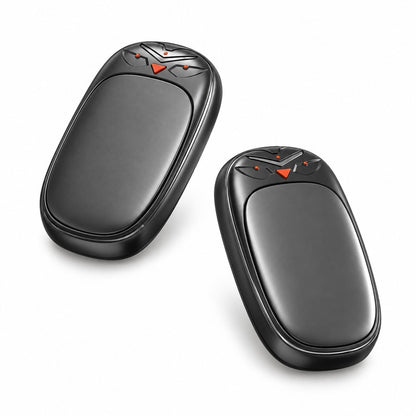 Uppladdningsbara magnetiska handvärmare 2-pack Svart