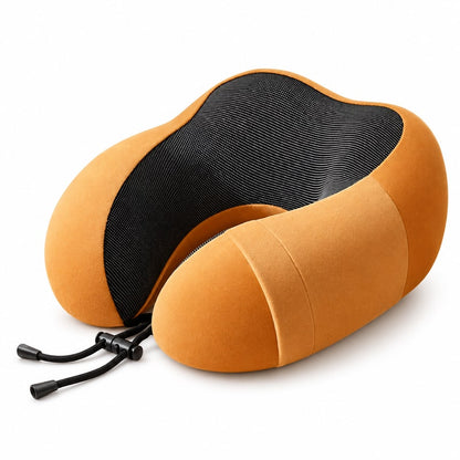 Nackkudde i memory foam med dragsko Ljusbrun