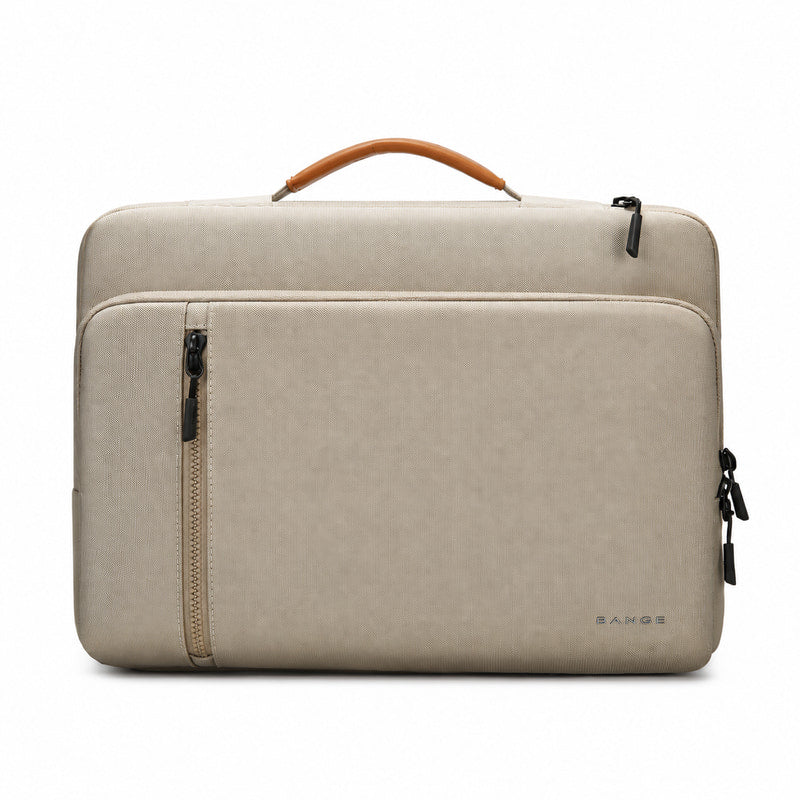 Datorväska med handtag i Oxfordnylon Beige