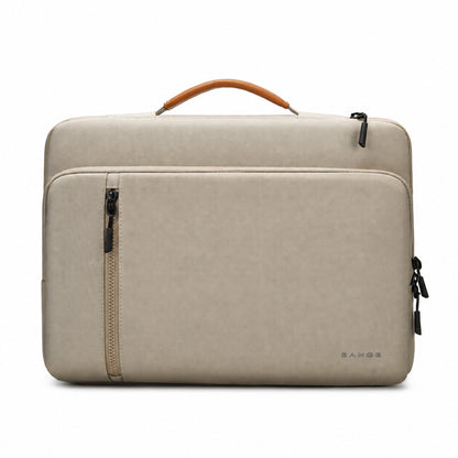 Datorväska med handtag i Oxfordnylon Beige