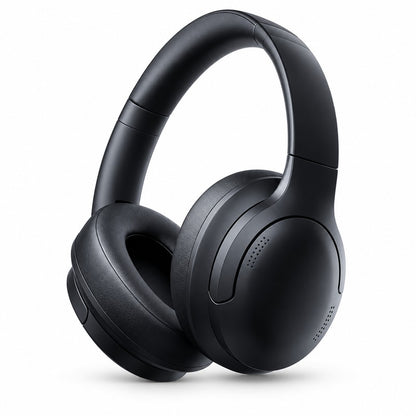 Bluetooth-hörlurar over-ear med vadderad huvudbygel Svart