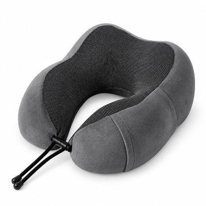 Nackkudde i memory foam med dragsko Mörkgrå