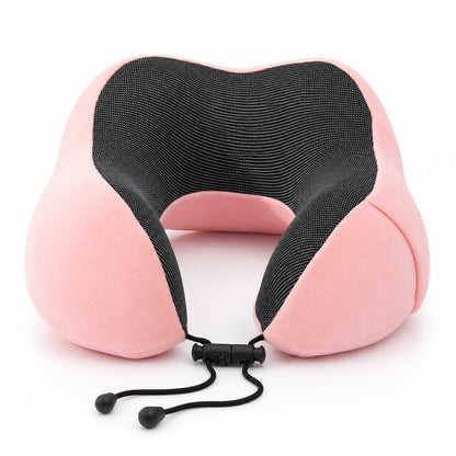 Nackkudde i memory foam med dragsko Rosa