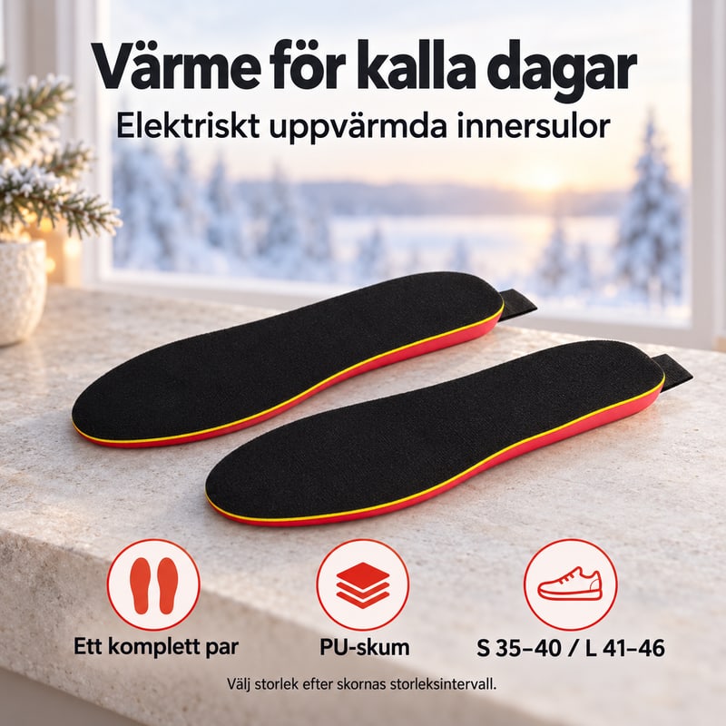 Elektriskt uppvärmda innersulor